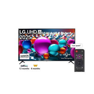 شاشة تلفزيون ال جى سمارت 43 بوصة LED 4K UHD  مع رسيفر داخلي -43UA85006LA