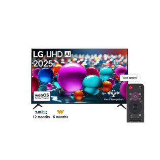 شاشة تلفزيون ال جى سمارت 75 بوصة LED 4K UHD  مع رسيفر داخلي -75UA85506LA