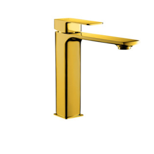 Purity Bloc High-Neck Basin Mixer Matt Gold