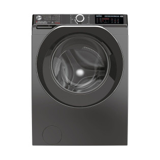 غسالة ملابس فول أتوماتيك هوفر 14 كجم بمجفف 9 كيلو انفرتر فضى