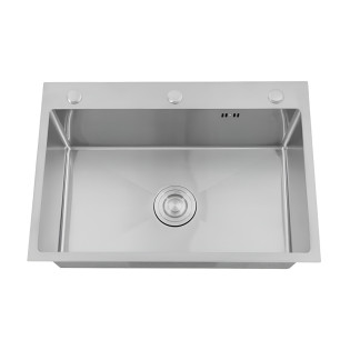 حوض مطبخ دروب 80×49 سم ستانلس ستيل