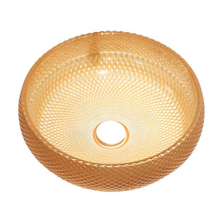 حوض زجاج دائري ديكور دروب 40 سم