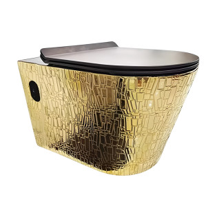 مرحاض ديكور معلق ايه اس ذهبى× أسود