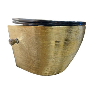 مرحاض ديكور معلق ايه اس ذهبى× أسود