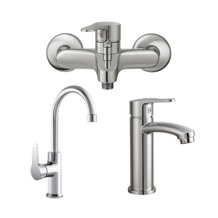 طقم خلاطات سفينكس ساير كروم