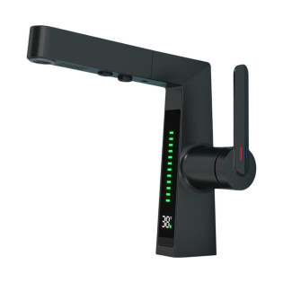 خلاط حوض ديجيتال دروب أسود