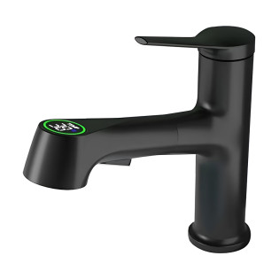 خلاط حوض ديجيتال دروب أسود