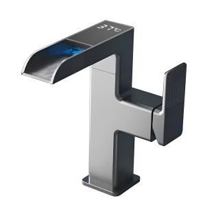 خلاط حوض ديجيتال دروب رمادى