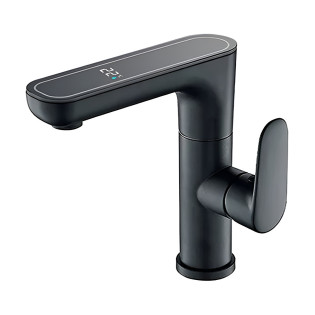 خلاط حوض ديجيتال دروب أسود