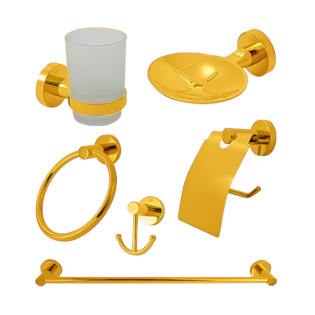 طقم أكسسوارات حمام ألسا ذهبى