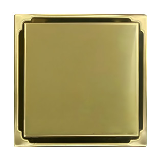 HKH Square Shower Drain 15×15 cm Gold