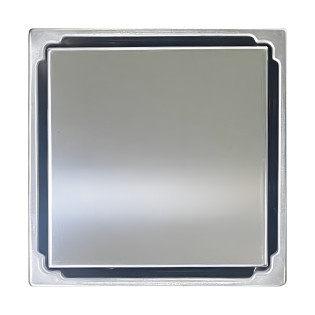 HKH Square Shower Drain 15×15 cm Chrome