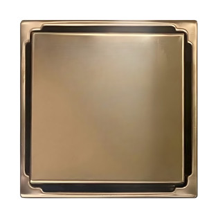 HKH Square Shower Drain 15×15 cm Copper