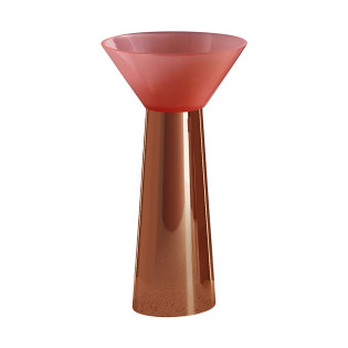 حوض ديكور زجاج دروب ذهبى