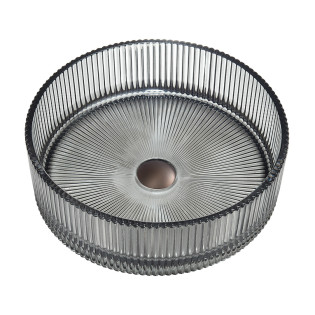 حوض ديكور زجاج دروب دائري