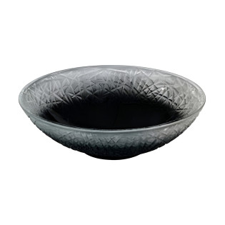 حوض ديكور زجاج دروب بيضاوى أسود