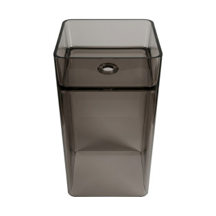 حوض ديكور زجاج دروب رمادى