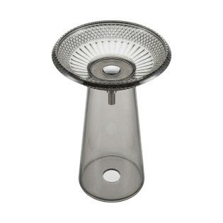 حوض ديكور زجاج فرى ستاند دروب رمادى