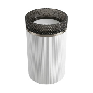 حوض ديكور زجاج دروب رمادى×أبيض