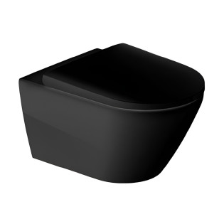 مرحاض معلق بالسيديلي ديورافيت دي نيو أسود