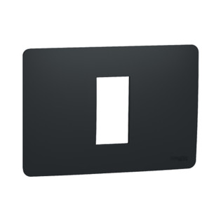 وش كهرباء شنايدر إليكتريك نيو يونيكا 1 فتحة رمادى غامق