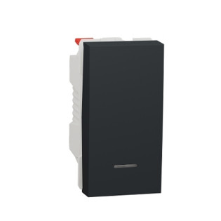 زر جرس شنايدر إليكتريك نيو يونيكا 10 أمبير أسود