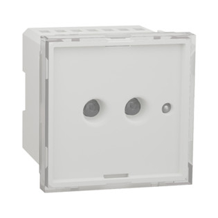 لقمة كشاف طوارىء 2 فتحة شنايدر اليكتريك نيو يونيكا أبيض