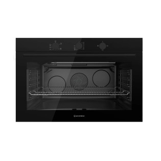 Ecomatic Built-in Gas Oven With Grill 120 Liter 90 cm Crystal Black