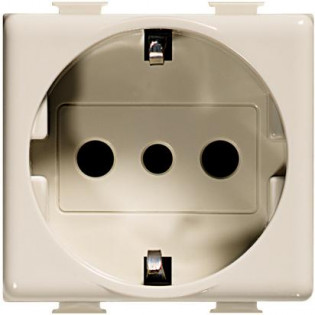 German standard socket Màtix 10/16 amp Ivory Bticino