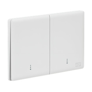 مفتاح كهرباء أحادى 2 روكر عريض بالشاسية ساس نيكست 16 أمبير أبيض