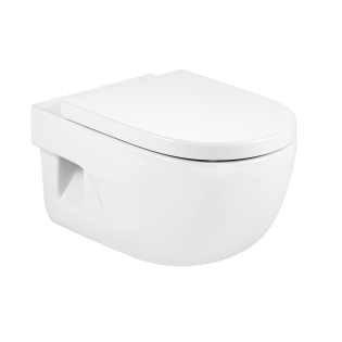Roca Meridian Wall-Mounted Toilet Seat White