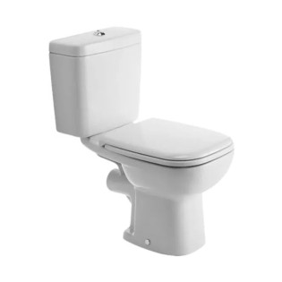 مرحاض ملاصق للحائط بي بالدش ديورافيت دي كود أبيض