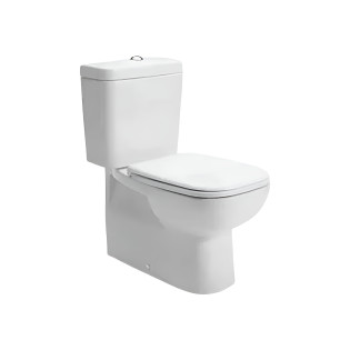 مرحاض ملاصق للحائط بي بالدش ديورافيت دي كود أبيض