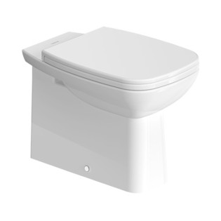 مرحاض ميني ملاصق للحائط بي بالدش ديورافيت دي كود أبيض 