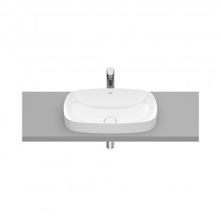  حوض اينسبيرا أبيض فوق سطح مستطيل 55*37 سم روكا