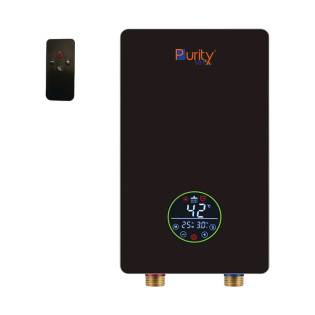 سخان كهرباء بيورتي فوري ديجيتال 11 كيلو وات أسود