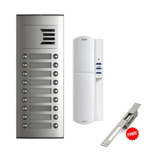 إنتركوم صوتي أوتا 18 خط مع مهج كهربائي للباب هدية