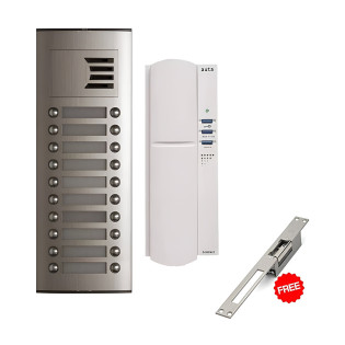 إنتركوم صوتي أوتا 20 خط مع مهج كهربائي للباب هدية