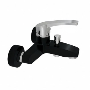 خلاط بانيو سارديزاين أمازون أسود× كروم