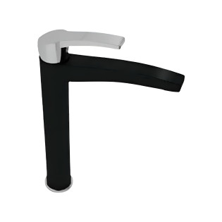 Sarrdesign Amazon High-Neck Basin Mixer Black× Chrome
