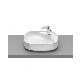 حوض بيوند أبيض فوق سطح بيضاوي 56×43 سم  روكا