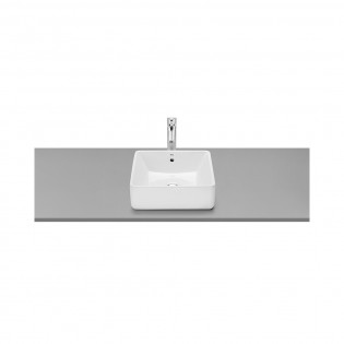 Roca The gap Over Counter Top Rectangle Bathroom Basin  37× 39 cm White