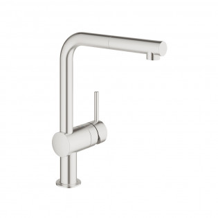 Grohe Minta  Pullout Kitchen Mixer Matt Supersteel 