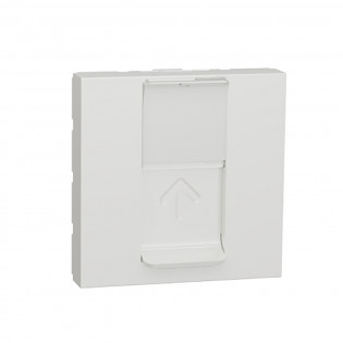 غطاء بريزة مزدوج شنايدر اليكتريك نيو يونيكا أبيض