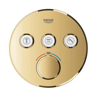 وش خلاط دفن دائري جروثيوم سمارت كنترول ذهبي لامع جروهي