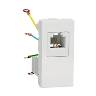 بريزة تليفون شنايدر إليكتريك نيو يونيكا أبيض