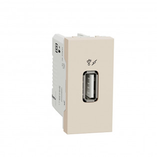 بريزة شحن USB شنايدر اليكتريك نيو يونيكا 5 واط ايفورى