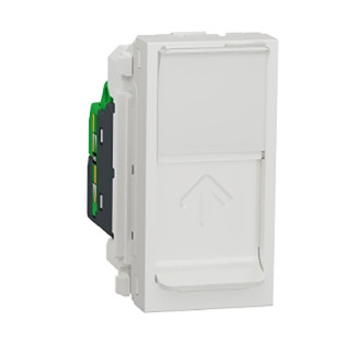  بريزة انترنت شنايدر إليكتريك نيو يونيكا كات 6 أبيض