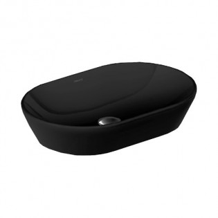 حوض ديورافيت دي نيو فوق سطح 60×40 سم أسود مطفي