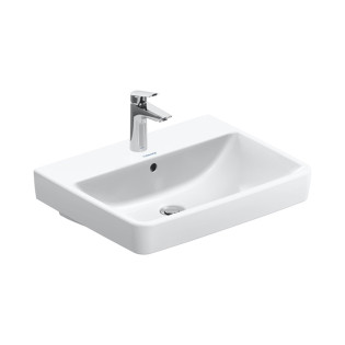 حوض موبيليا ديورافيت نمبر وان مستطيل 60×46 سم أبيض